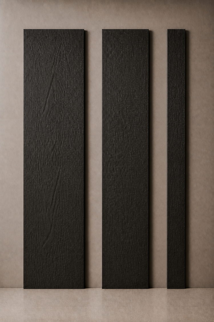 Ebony wall panel